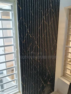 Modern 3D PVC Wall Panel / Fluted Marble Wall Design