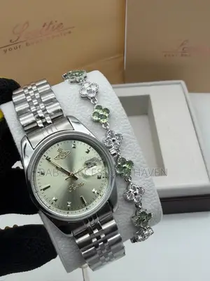 Scottie Ladies Chain Watch With Bracelet