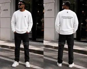 Men's Premium White Sweatshirt