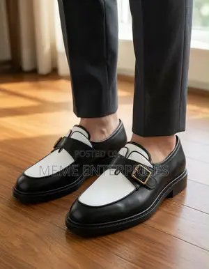 Men Flat Shoe With White Upper Length