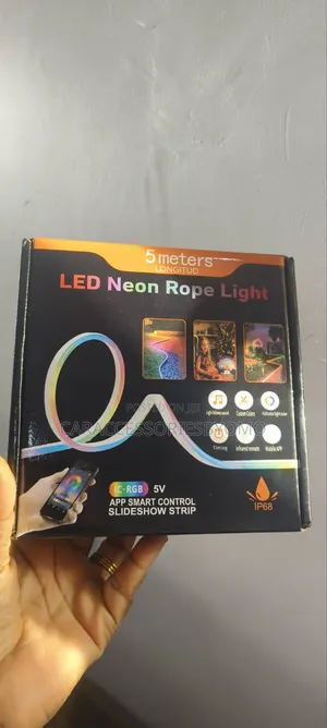 RGB Smart Control Slideshow Strip LED Neon Rope Light - 5meters