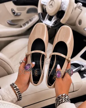 Zara-Style Patent Mary Jane Flat