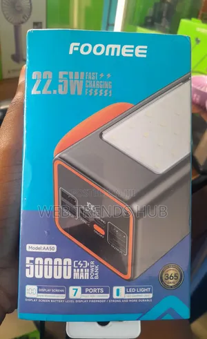 Foomee 50,000mAh Heavy Duty Powerbank - Type-C in Out + LED Light