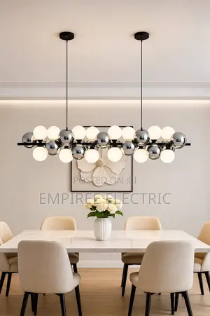 Nordic Long Glass Ceiling Chandelier