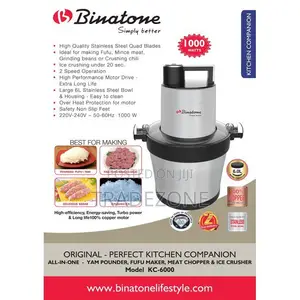 Binatone 6 Litres All in One Yam Pounder (KC-6000)