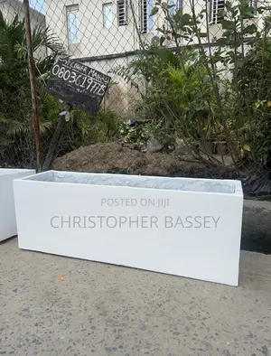 Rectangular Trough Concrete Planter