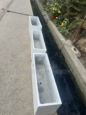 Rectangular Trough Concrete Planter