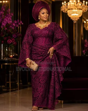 Aso Ebi Beaded Lace