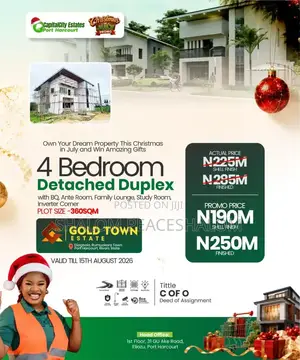 Furnished 4bdrm Duplex in Capital City, Rumuokoro for sale