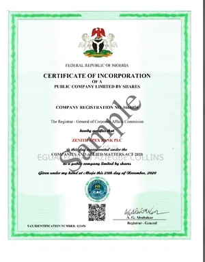 Cac Certificate, Nsitf Ecs Certificate, Pencom, Itf e.t C