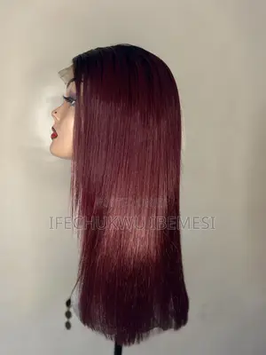 18” Silky Straight Wig With T 4*4 Closure