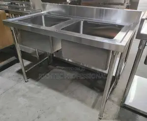 Commercial Double Bowl Stainless Steel Sink
