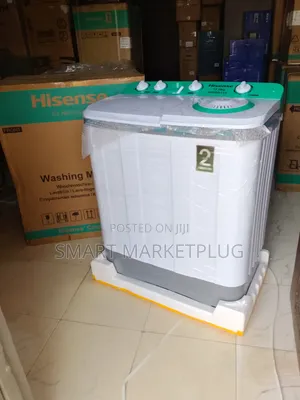 Brand New Hisense Wsrb113 Top Loader Twin Tub Washing Machine-White