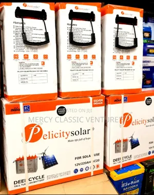 Felicity Solar 220Ah 12V Deep Cycle Tall Tubular Battery