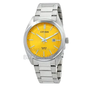 ORIGINAL Citizen Quartz Yellow Dial Watch. 100% Authentic Guaranteed