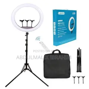 RGB 22 Inches RGB Ringlight +3 Phone Holder +Tripod Stand