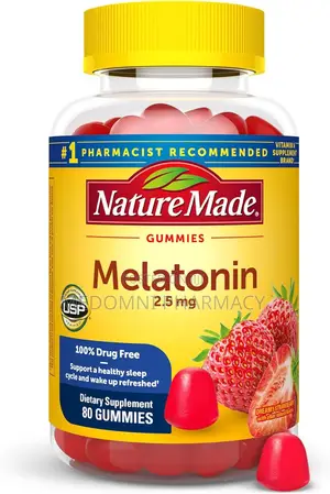Nature Made Melatonin 2.5mg Gummies – Strawberry Flavour