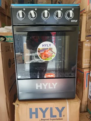 HYLY Standing Gas Cooker 4 Burner With Oven 50x50