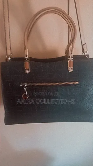 Chocolate Brown Modern Luxe Leather Shoulder/Hand Bag