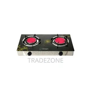 Qasa Tempered Glass 2 Burner Gas Cooker QGC-2BG Infrared