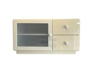 Cream 2-Drawer Display Cabinet - Imported