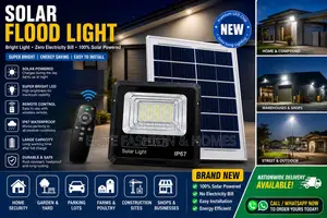 Solar Flood Light IP67 Waterproof Outdoor LED Security Light