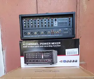 Originalbox Power Mixer 4channels Bluetooth USB 2500watts