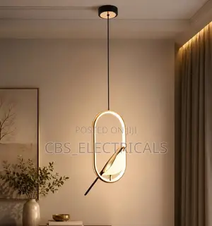 Modern Artistic Bird Halo Ring LED Pendant