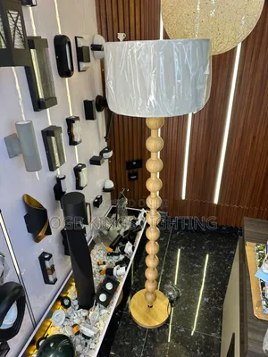 Floor Lamp Wooden Luxury Standing E27 Bulb Light