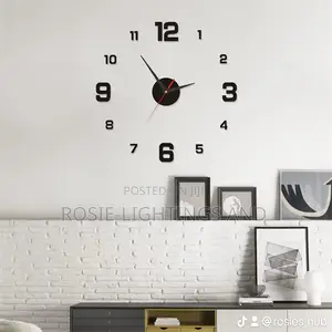 Numeric 3d Wall Clock Diy