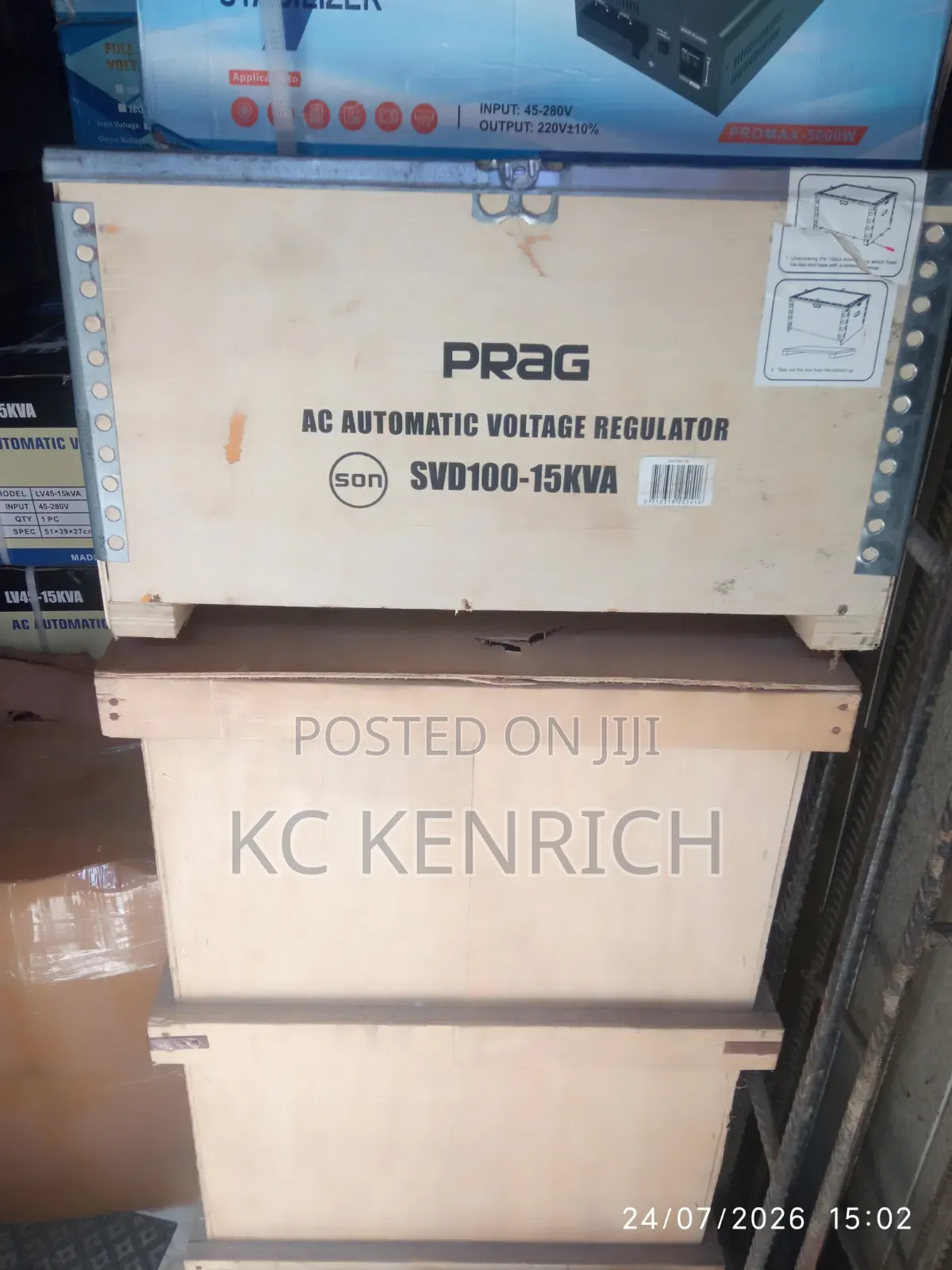 Prag Central Automatic Voltage Regulator (100v 15kva)