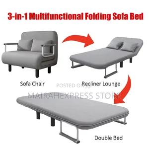 Modern 3in1Sofa Bed Folding Double 5 Position Convertible Chair Lounge