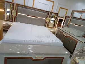 Your High Quality 6by7ft Bed With Dressing Mirror Set With Light