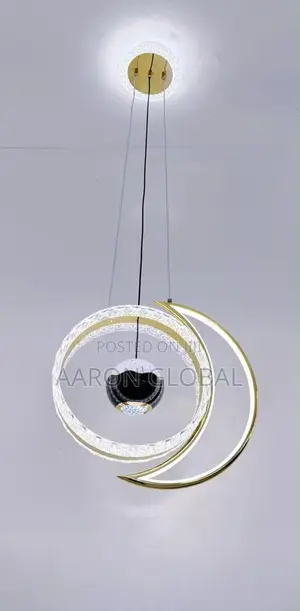 Modern Double Ring Crystal LED Chandelier – Luxury Ceiling Light
