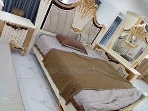Your Quality Turkish King Royal Bed With Royal Consol Mirror