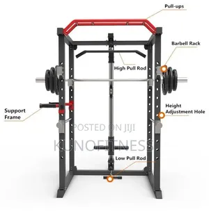 Multi-Function Power Rack With Cable Pulley System