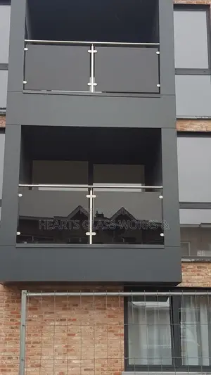 Balcony Glass Railings System With 8mm Tempered Glass