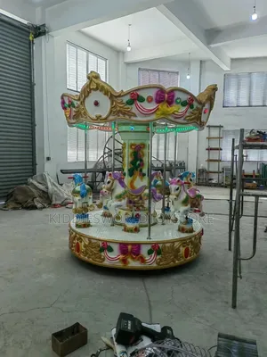 6-Seat Coin-Operated Kiddie Carousel