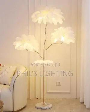 Designer LED Floor Lamp Feather Light