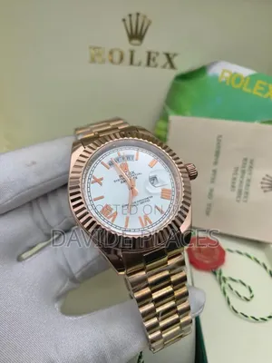 Rolex Oyester Perpetual Day-Date, Stainless Steel, Unisex Chain Watch,