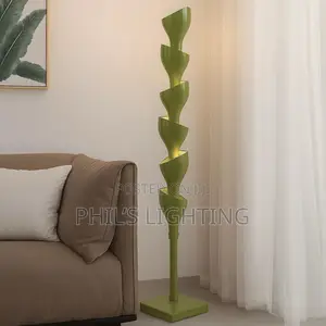 Long Strip White and Green LED Floor Lamps