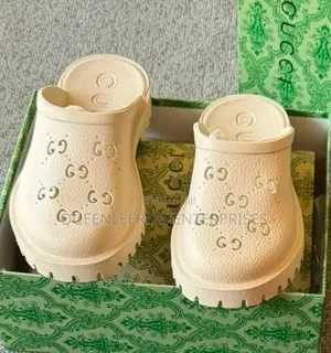 GUCCI GG Print Robber Half Shoe