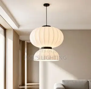 Japanese Wabi-Sabi Style LED Hanging Chandeliers