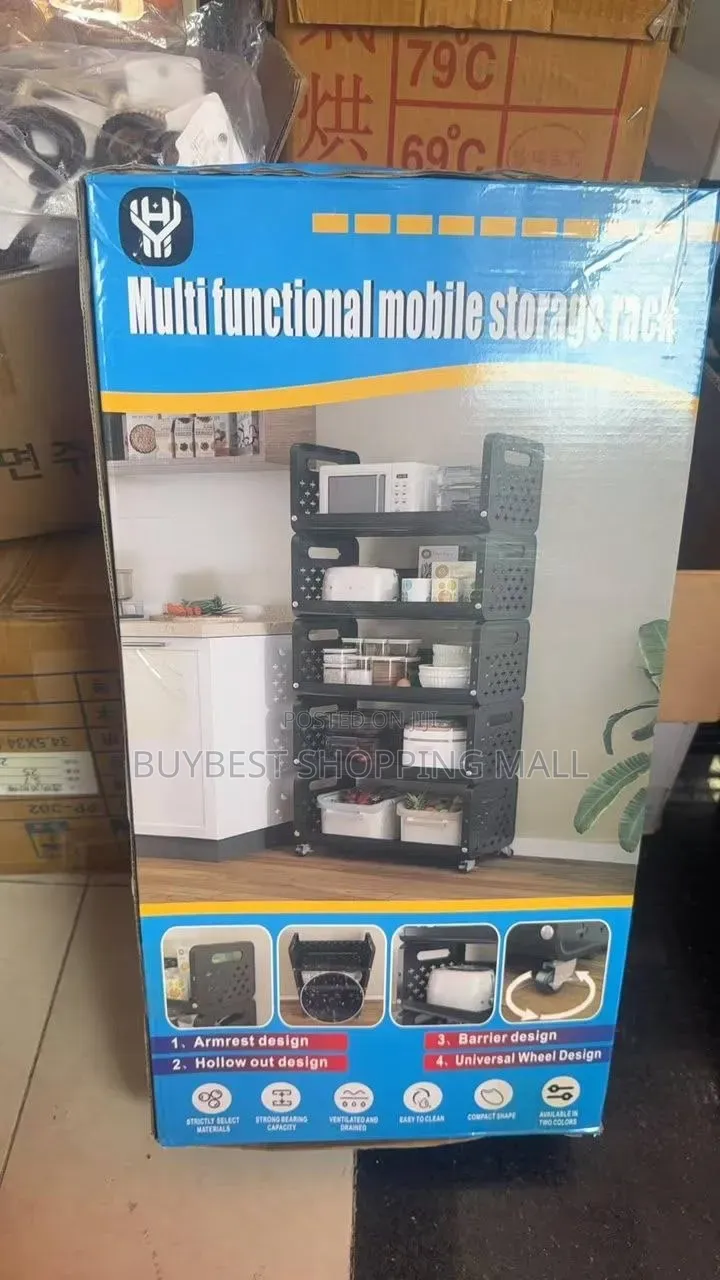 Multi Functional Mobile Storage Rack