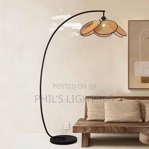 Knitting Rattan LED Lighting Floor Lamp