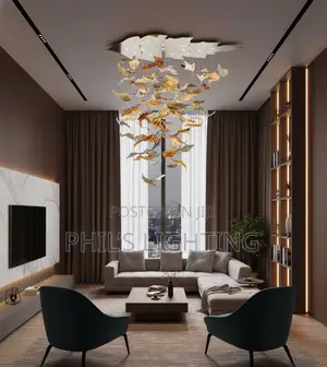 Modern Project Chandelier Handmade Glass Fish Decorative Ceiling
