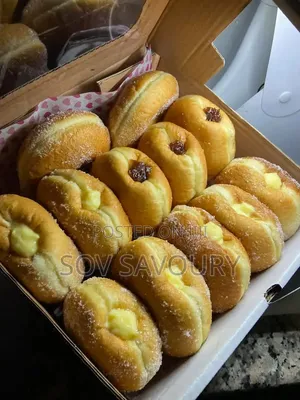 Milky Donuts in Benin City (3 Pcs) + Free Zobo Drink