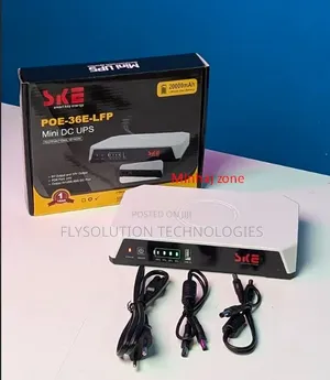 Ske 20,000mah Mini Dc Ups – 36w Lifepo4 Battery (5v/9v/12v 3a)