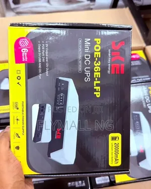 SKE 20000mAh 36W Mini DC UPS Router Power Bank (Model: POE-36E-LFP)