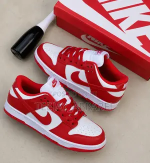 Nike Dunk Low Red White Sneakers